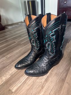 Ferrini genuine ostrich leather
