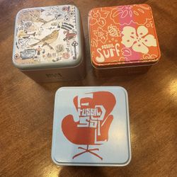 Vintage Fossil Tin Box Bundle Shipping Available 