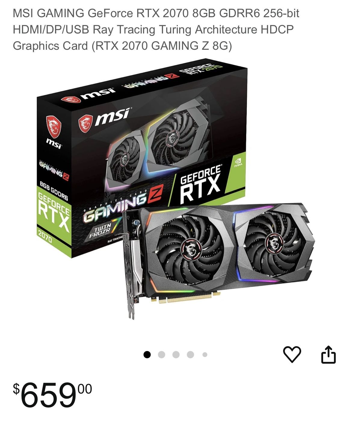 Twin Frozor 7 Msi 2070 GeForce
