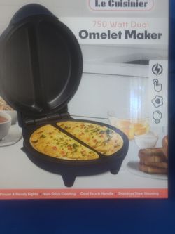 750 Watt Dual Omelet Maker