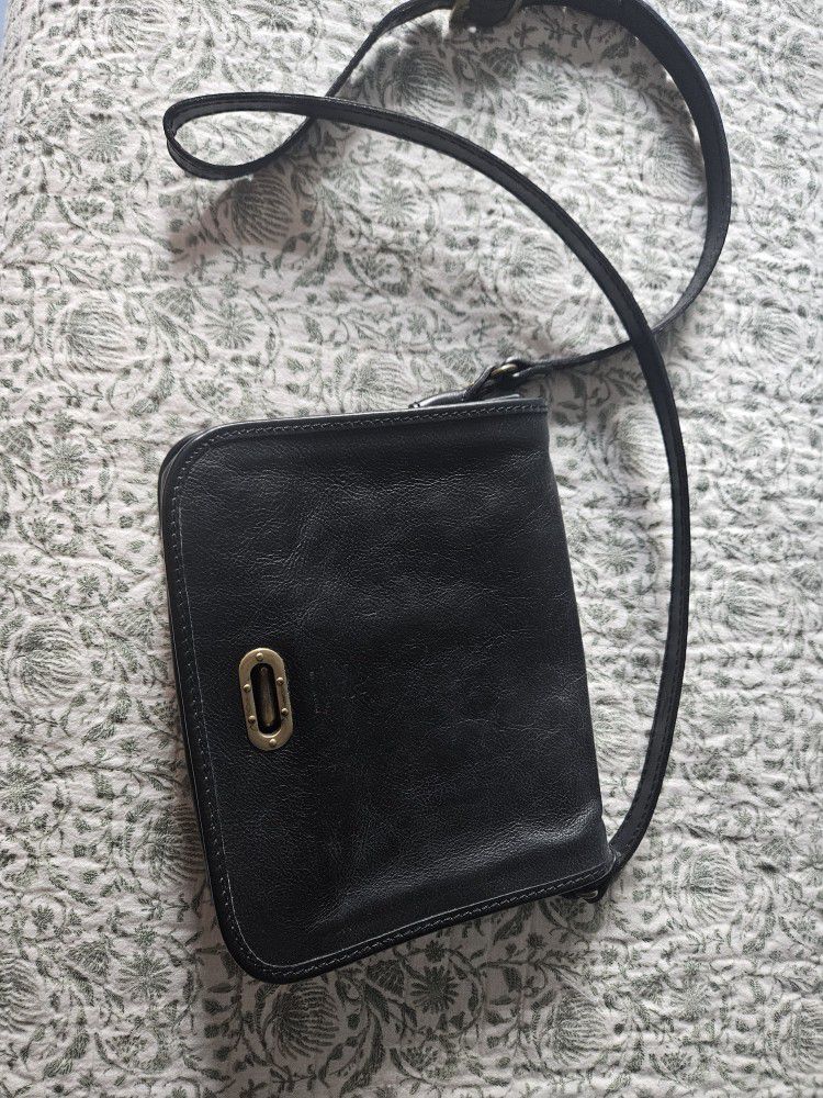 Italian Leather Small Messenger Bag