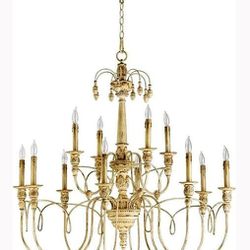 Quorum International-(contact info removed)0-Salento-12 Light 2-Tier Chandelier 39" Wide 37.25" High, Persian White
