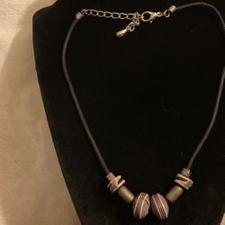 12” Beaded Choker With Chain Extension 