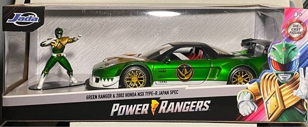 Jada Power Rangers Green Ranger & 2002 Honda NSX Die-Cast Set