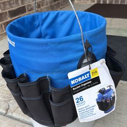 KOBALT BUCKET JOCKEY  ORGANIZER TOOLS BLUE AND BLACK. BRAND NEW $20