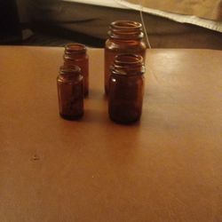 Antique Amber Bottles 