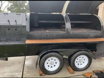 Large BBQ Smoker Trailer