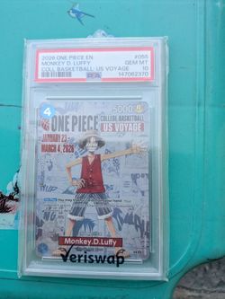 2026 ONE PIECE PROMOS COLLEGE BASKETBALL : US VOYAGE MONKEY D. LUFFY PSA 10