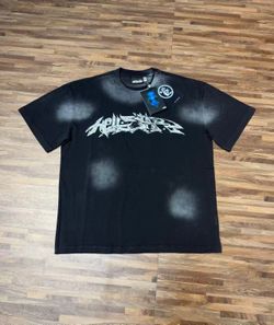 Black Graffiti Hell-Star Streetwear Tee – New