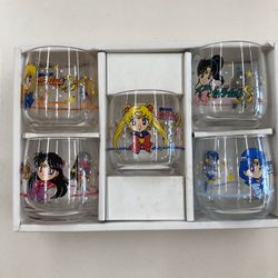 Sailor Moon Glass Cups Set