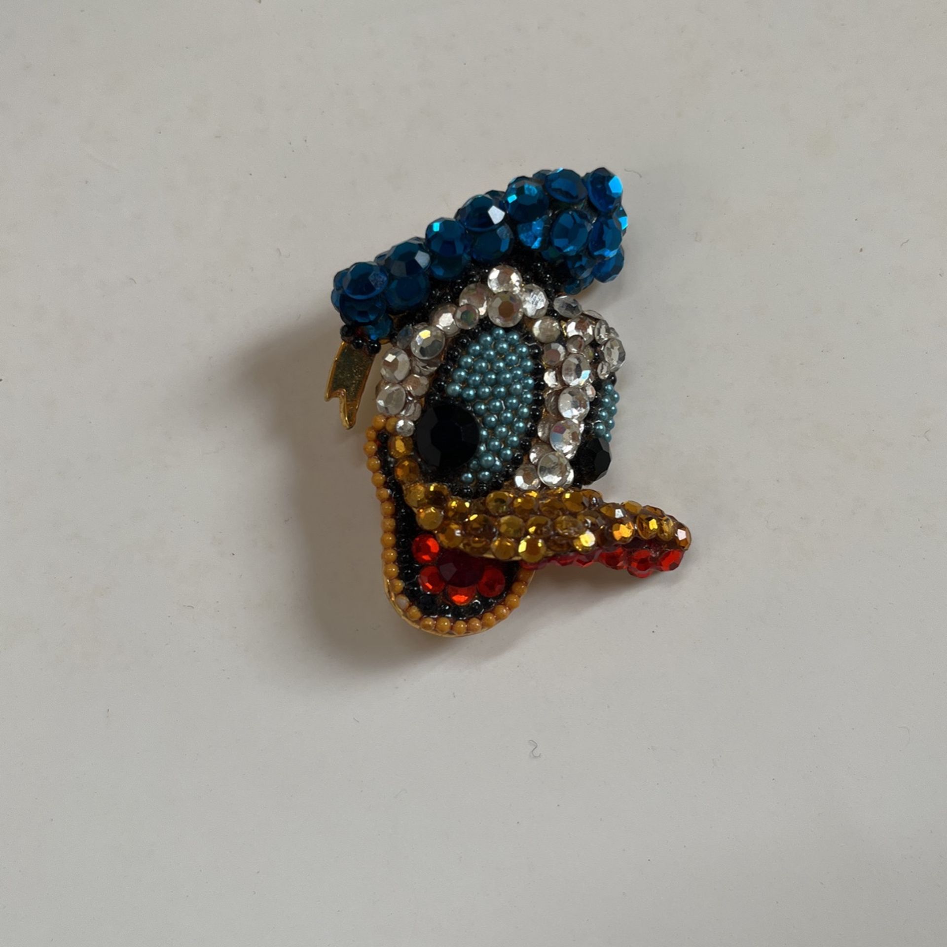 Donald Duck Jeweled Brooch