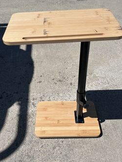 Adjustable table for chair or bed