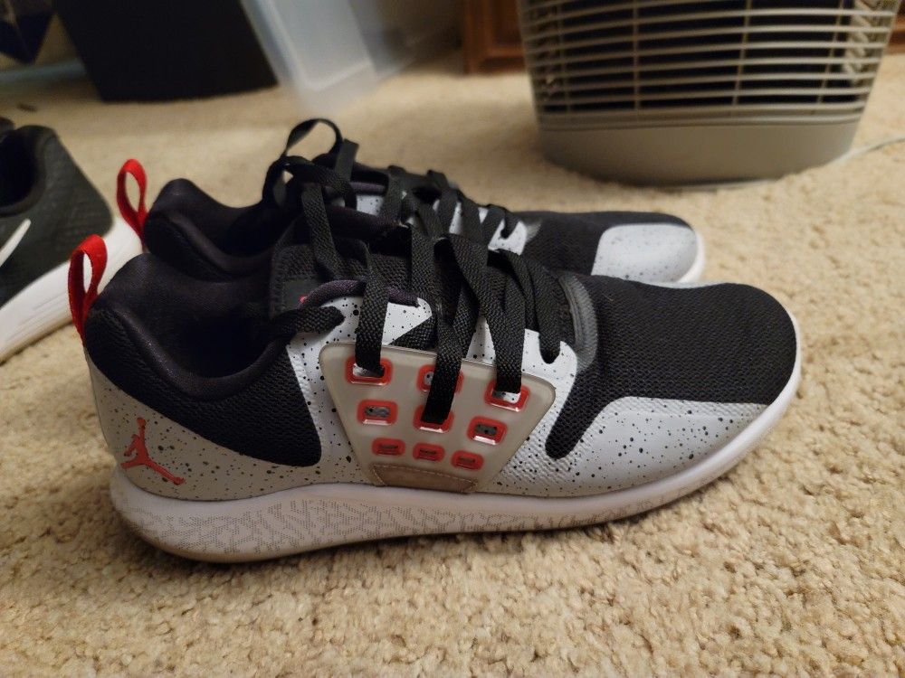 Jordan Lunar Grind Black Cement Good Shape