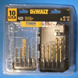 Titanium IR Drill Set, 10 Pc By Dewalt DD5160