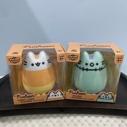 Set of 2 Pusheen Candy Corn & Zombie 4" Vinyl Figures Halloween 2026 Collectible