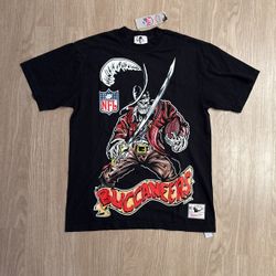 Size Medium - Warren Lotus Mitchell And Ness NFL Football Shirt - Tampa Bay Buccaneers Vintage Supreme Stussy Fear Of God