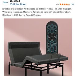 Ideal bed With Zero Gravity Foot, Back & Pillow Tilt 