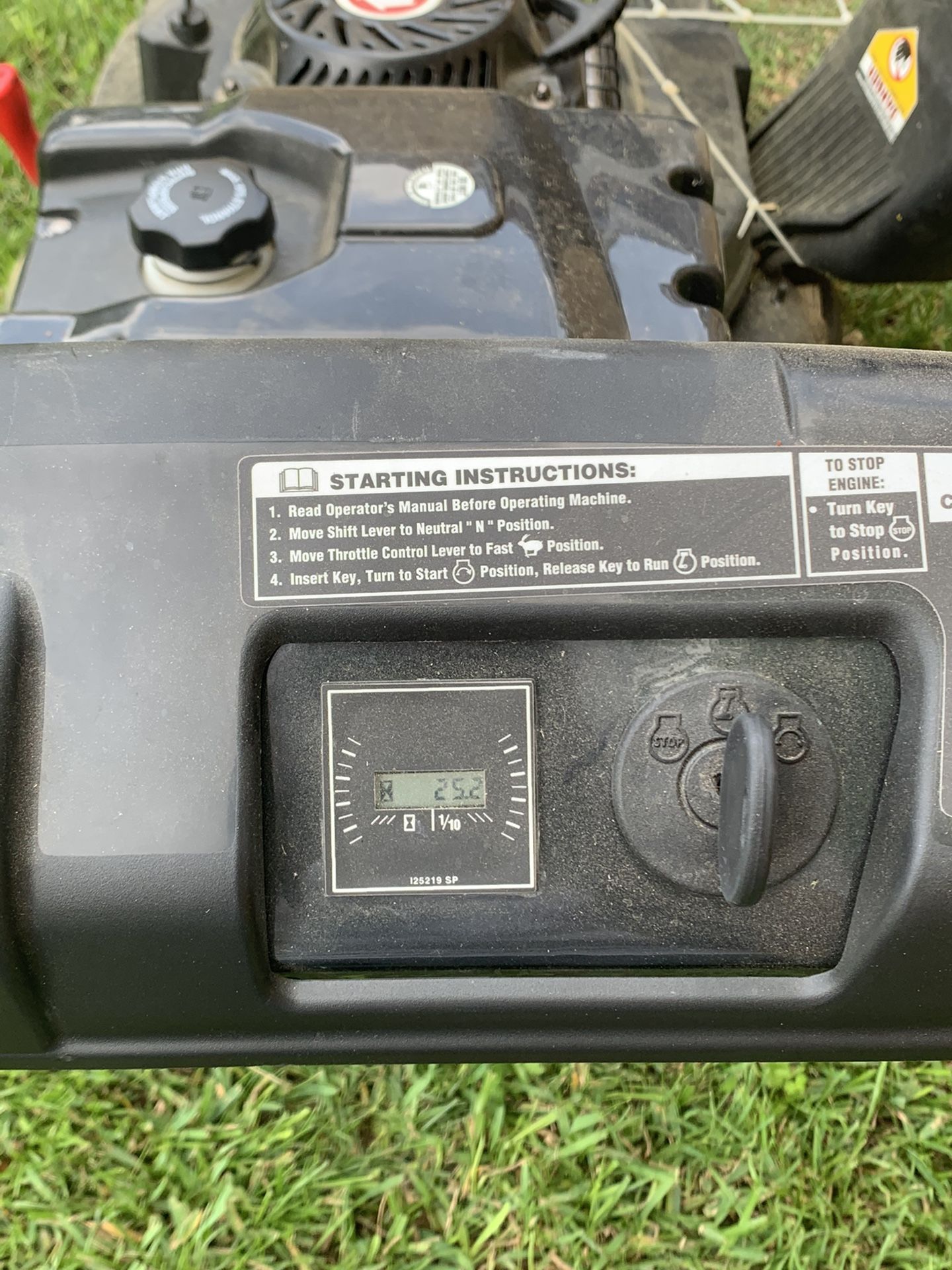 Walk Behind Mower Troy Bilt 33 inch 750 OBO only 1 year and 25 hours