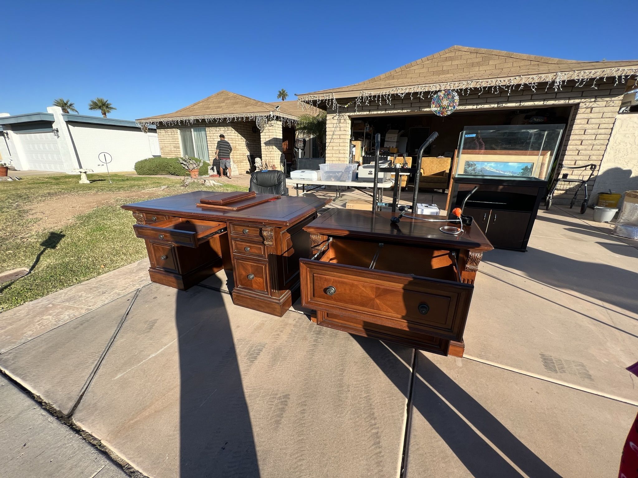 Office Tables Filling Cabinet Printer Table With Plug Ins