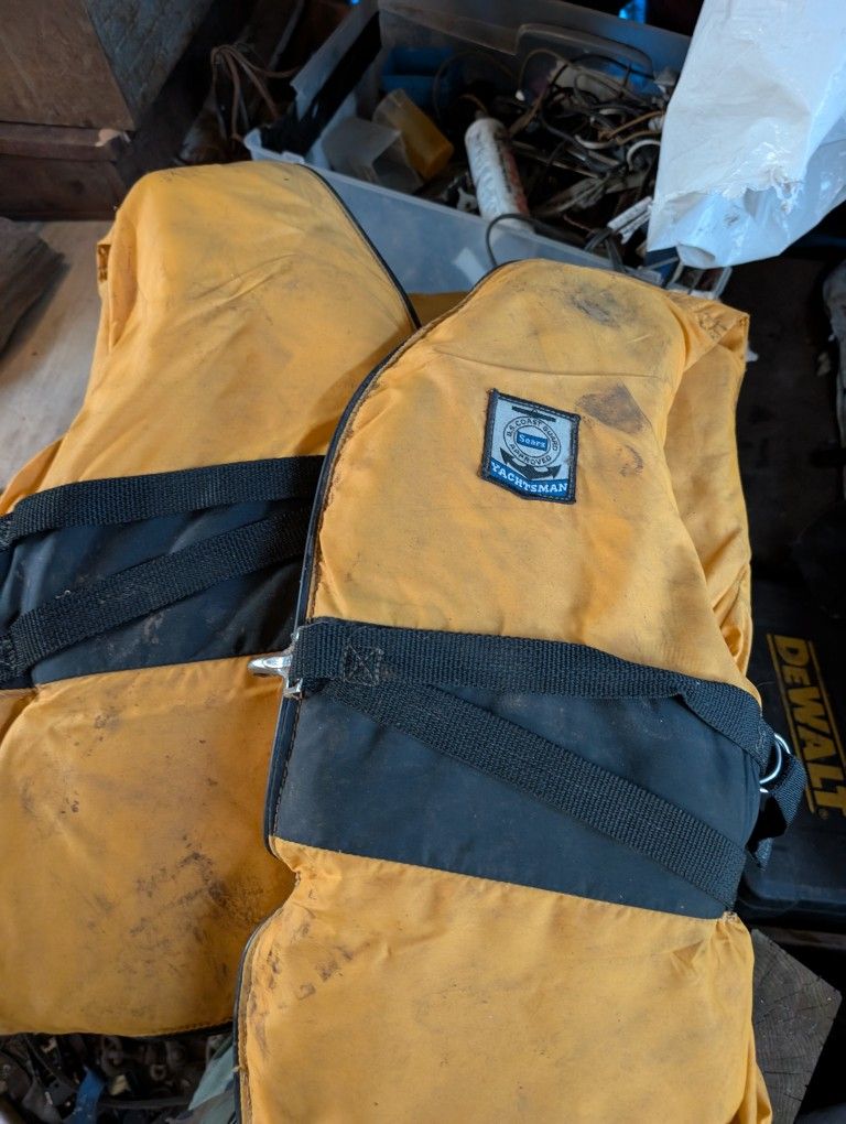(2) Vintage 1970 Sears Yachtsman Personal Flotation Device 
