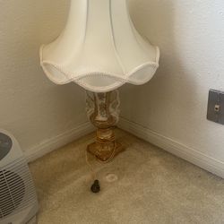 Antique Lamp And Shade