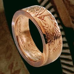 22KT 1/2oz Gold American Eagle Coin Ring 