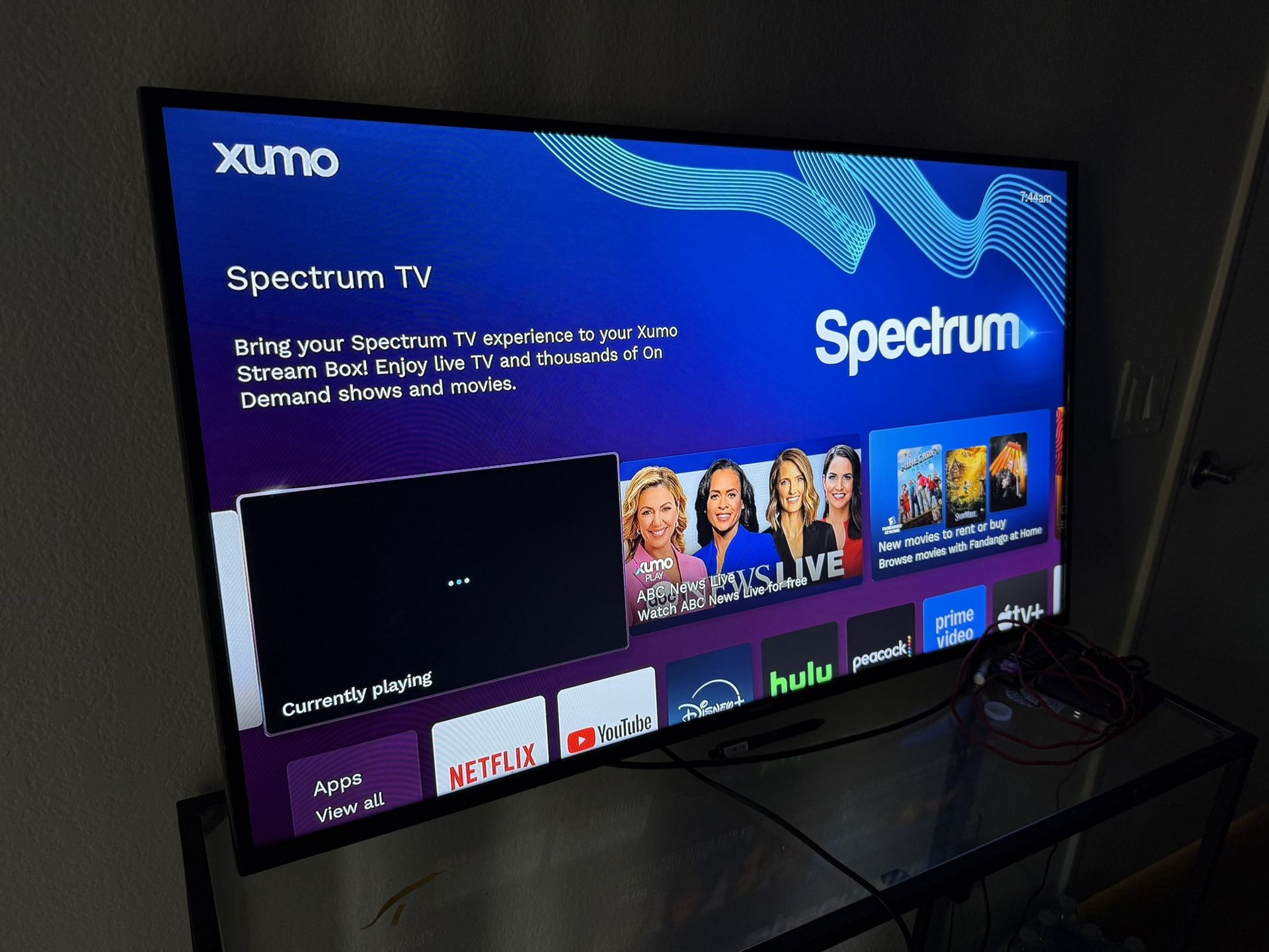 40” Samsung TV With Xumo Box