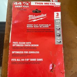 3  Pack Milwaukee Bandsaw Blades