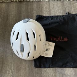 ski/snowboard helmet BOLLE INSTINCT, White, Earmuffs, adjustable , Size Small