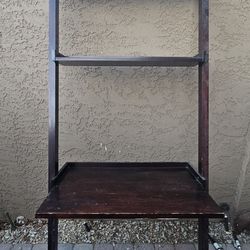 Tall 3-Tier Wood Shelf / Plant Stand – Dark Finish