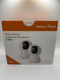 SensForge Indoor Pan-Tilt Camera Value Pack Lite White