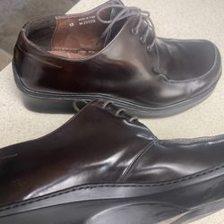 New Italian Thick sole leather mens dress shoes sz13