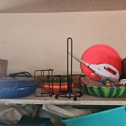 Lecrueset Pottery Towel Holders Summer Set All For 50 