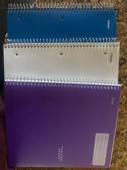Lot of 6 Mead Five Star Spiral Notebooks Assorted Colors NEW