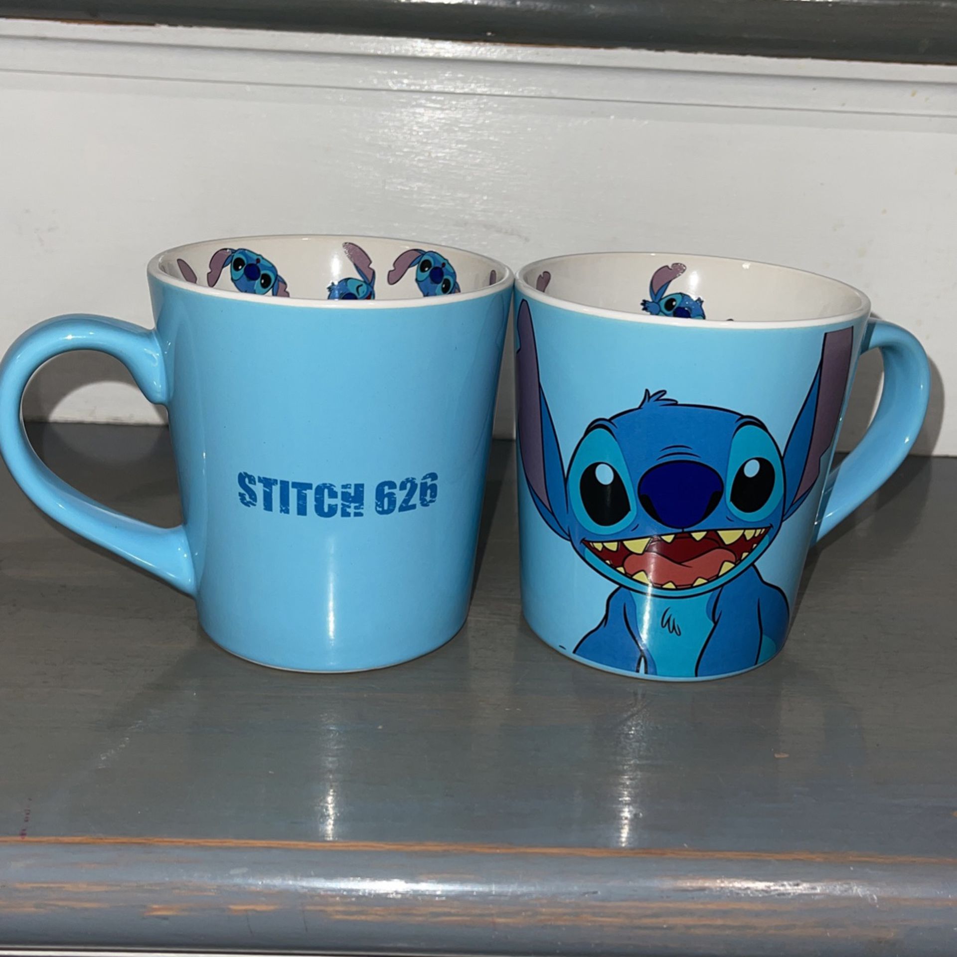 Disney Stitch 626 Mug With Stitch On Outside & Inside The Mug