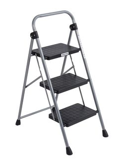 3 Step Ladder Folding Step Stool with Wide Anti Slip Pedal Portable Lightweight 330 Lbs