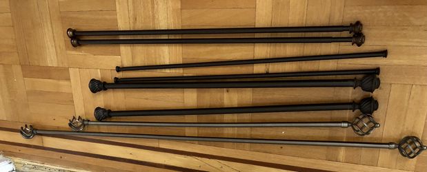 3  Double Curtain rods ($50 For All)