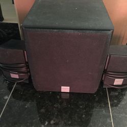 Logitech 2.1 channel speakers with subwoofer
