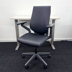 STEELCASE GESTURE CHAIR FULLY LOADED GENUINE BLACK LEATHER DELIVERY AVAILABLE 🚛🚛🚚🚚