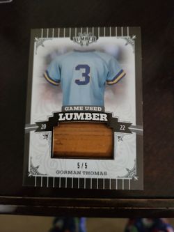 2022 Leaf Game Used Lumber Gorman Thomas