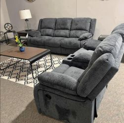 Living Space Reclining Sofa Reclining Loveseat Recliner Color Options Only $39 Down Payment 👉 PLEASE ASK FOR JON GREEN WHEN YOU ARRIVE!