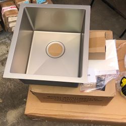 Attop Brushed Stainless Steel 15 in. Single Bowl Undermount Scratch-Resistant Nano Kitchen Sink With Strainer