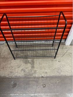 Rack/shoe rack/4 tiered rack/metal shoe rack