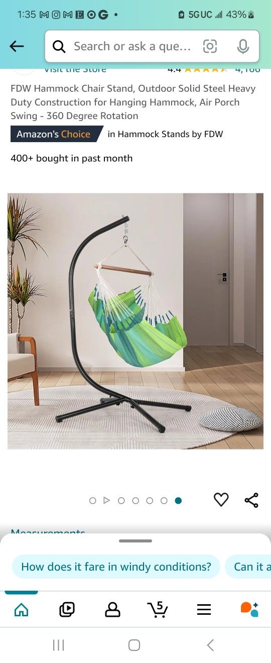 Black Chair Hammock
