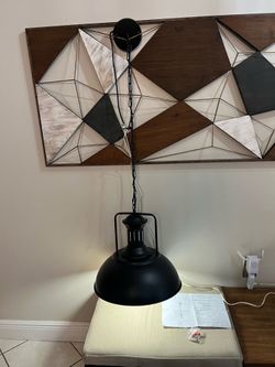 New Black Industrial Pendant Light with Chain