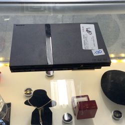 PS2 SLIM BLACK PLAYSTATION CONSOLE WITH CONTROLLER 