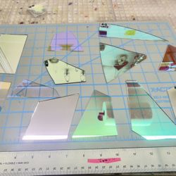 1mm Dichroic On Clear Glass / Bevels 