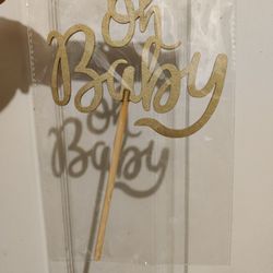 New Oh Baby Cake Sign