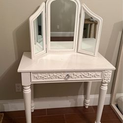 Vanity with mirror