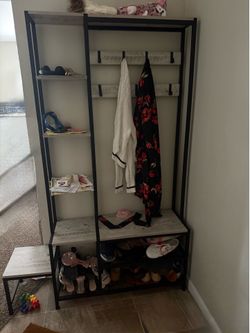 Hallway Tree Branch with Bench